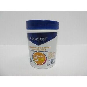 Clearasil 5 in 1 Daily Medicated Pads Stubborn Acne Control, 90ct